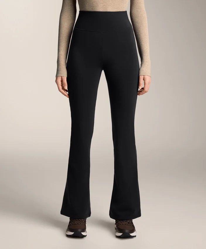 Pantalones acampanados extra cálidos sin costuras y de talle superalto Pantalones acampanados extra cálidos sin costuras y de talle superalto