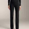 Pantalones acampanados sin costuras, de talle alto y súper cálidos