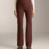 Pantalones acampanados sin costuras, de talle alto y súper cálidos