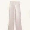 Pantalones acampanados sin costuras, de talle alto y súper cálidos