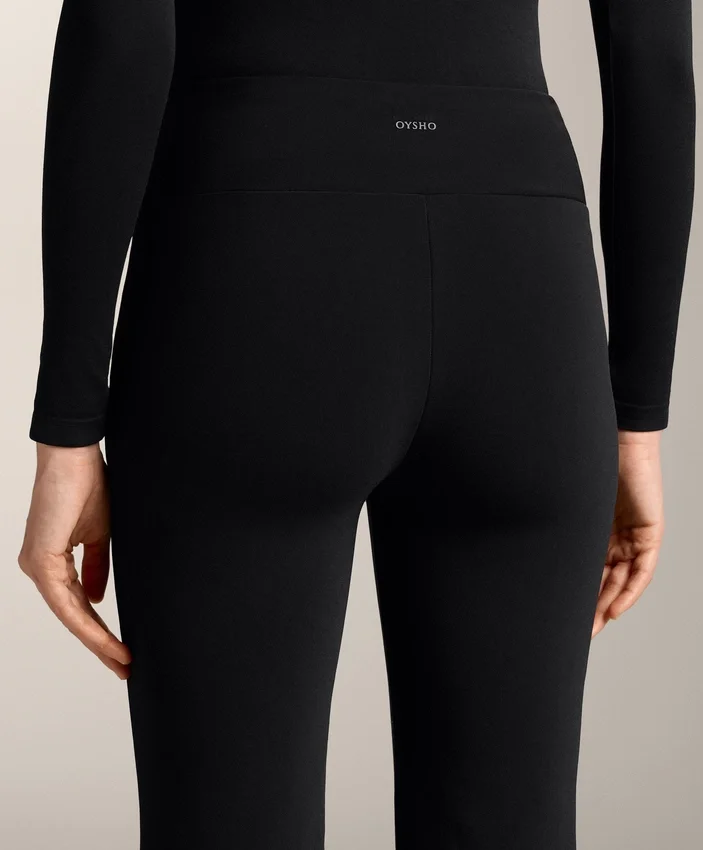 Pantalones acampanados sin costuras, de talle alto y súper cálidos Pantalones acampanados sin costuras, de talle alto y súper cálidos