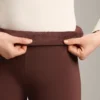 Pantalones acampanados sin costuras, de talle alto y súper cálidos