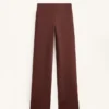 Pantalones acampanados sin costuras, de talle alto y súper cálidos