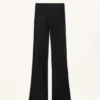 Pantalones acampanados sin costuras, de talle alto y súper cálidos
