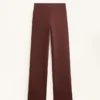 Pantalones acampanados sin costuras, de talle alto y súper cálidos