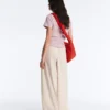Pantalones ajustados con pliegues 100 % algodón Pantalones ajustados con pliegues 100 % algodón