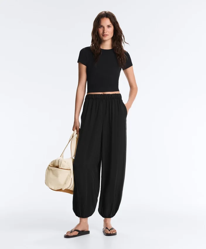 Pantalones bombachos 100 % cupro Pantalones bombachos 100 % cupro