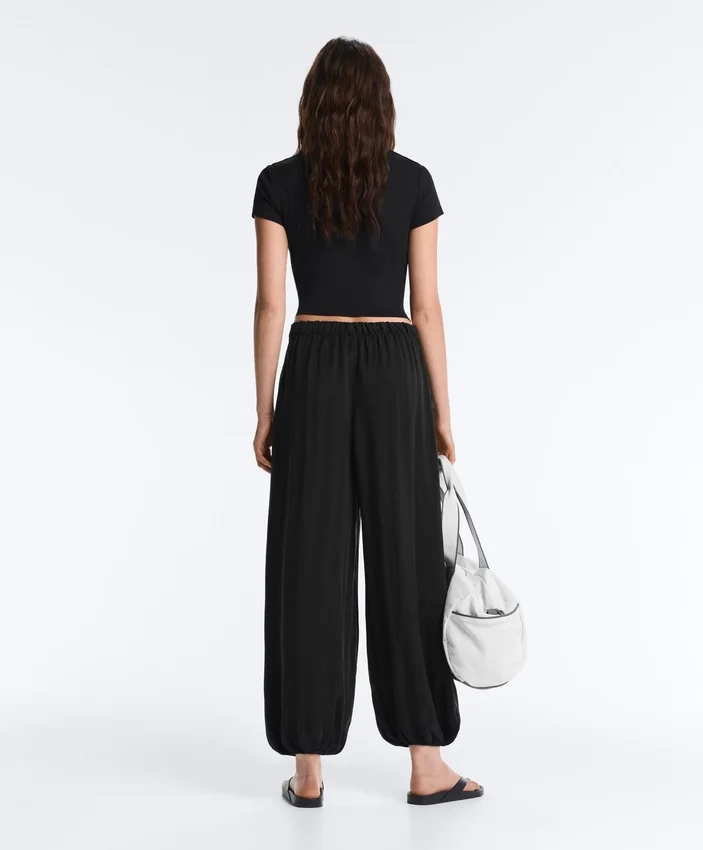 Pantalones bombachos 100 % cupro Pantalones bombachos 100 % cupro