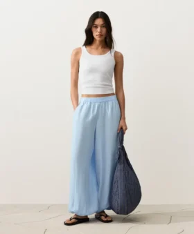 Pantalones bombachos 100 % lino