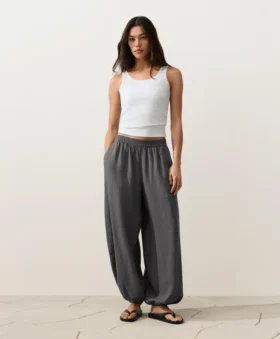 Pantalones bombachos 100 % lino