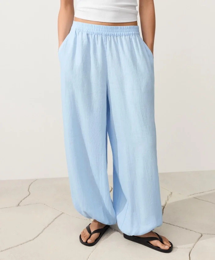 Pantalones bombachos 100 % lino Pantalones bombachos 100 % lino