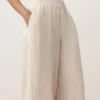 Pantalones bombachos a rayas 100 % lino Pantalones bombachos a rayas 100 % lino