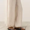Pantalones bombachos a rayas 100 % lino Pantalones bombachos a rayas 100 % lino