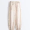 Pantalones bombachos a rayas 100 % lino Pantalones bombachos a rayas 100 % lino