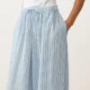 Pantalones bombachos a rayas de mezcla de modal Pantalones bombachos a rayas de mezcla de modal