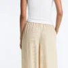 Pantalones bombachos a rayas de mezcla de modal Pantalones bombachos a rayas de mezcla de modal