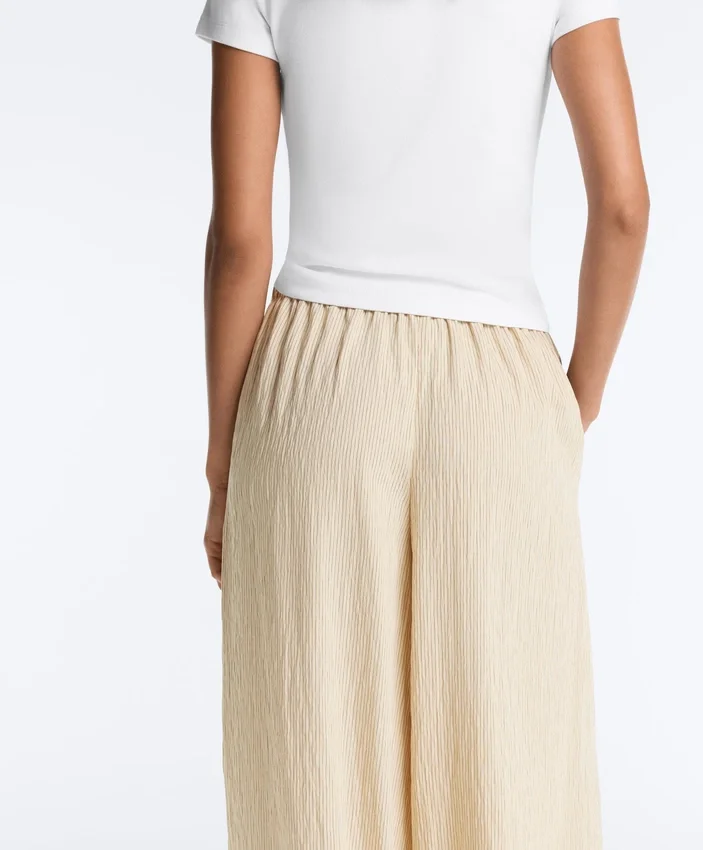 Pantalones bombachos a rayas de mezcla de modal Pantalones bombachos a rayas de mezcla de modal