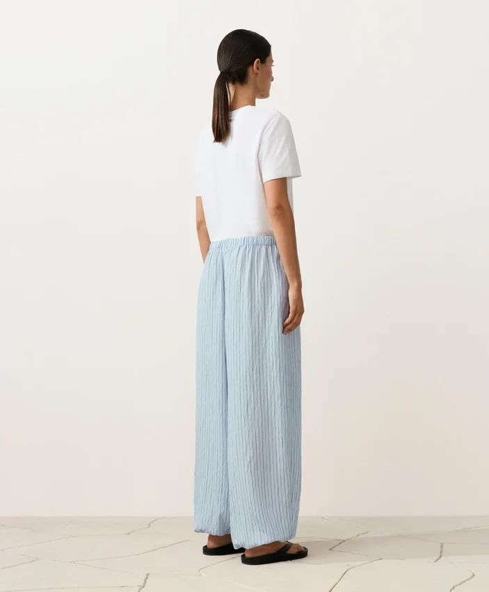 Pantalones bombachos a rayas de mezcla de modal Pantalones bombachos a rayas de mezcla de modal