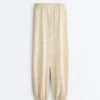 Pantalones bombachos a rayas de mezcla de modal Pantalones bombachos a rayas de mezcla de modal
