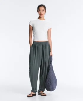 Pantalones bombachos de mezcla de modal