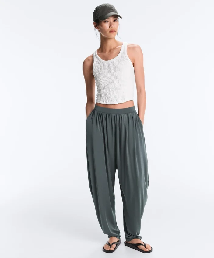 Pantalones bombachos de mezcla de modal Pantalones bombachos de mezcla de modal