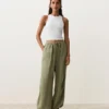 Pantalones bombachos tipo cargo 100 % lino Pantalones bombachos tipo cargo 100 % lino
