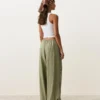 Pantalones bombachos tipo cargo 100 % lino Pantalones bombachos tipo cargo 100 % lino