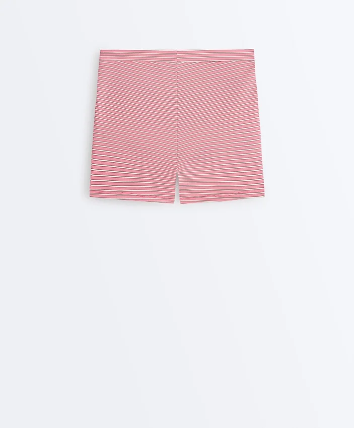 Pantalones cortos a rayas de talle alto Comfortlux de 5 cm Pantalones cortos a rayas de talle alto Comfortlux de 5 cm