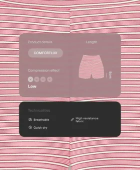 Pantalones cortos a rayas de talle alto Comfortlux de 5 cm