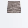 Pantalones cortos a rayas de talle alto Comfortlux de 5 cm Pantalones cortos a rayas de talle alto Comfortlux de 5 cm