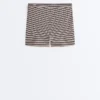 Pantalones cortos a rayas de talle alto Comfortlux de 5 cm Pantalones cortos a rayas de talle alto Comfortlux de 5 cm