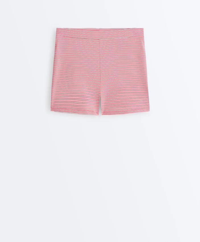 Pantalones cortos a rayas de talle alto Comfortlux de 5 cm Pantalones cortos a rayas de talle alto Comfortlux de 5 cm