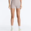 Pantalones cortos de cintura alta Compressive de 10 cm con contraste Pantalones cortos de cintura alta Compressive de 10 cm con contraste