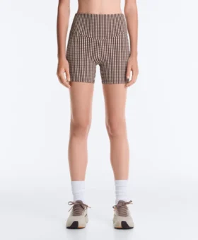 Pantalones cortos de cuadros de 10 cm de Comfortlux con cintura alta