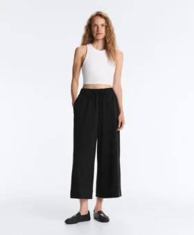 Pantalones cortos de pierna ancha con tacto Soft Touch y modal