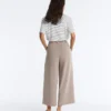 Pantalones cortos de pierna ancha Soft Touch con modal y pliegues Pantalones cortos de pierna ancha Soft Touch con modal y pliegues