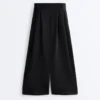 Pantalones cortos de pierna ancha Soft Touch con modal y pliegues Pantalones cortos de pierna ancha Soft Touch con modal y pliegues