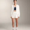Chaqueta con capucha de punto lavado Chaqueta con capucha de punto lavado