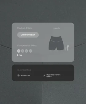 Pantalones cortos de talle alto Comfortlux de 10 cm