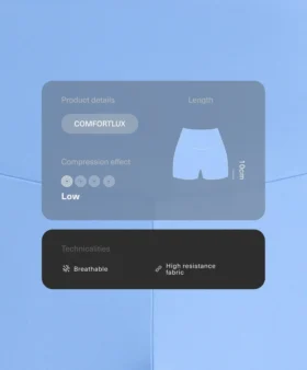 Pantalones cortos de talle alto Comfortlux de 10 cm