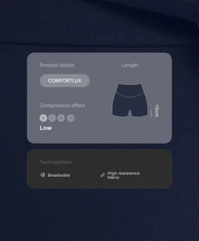 Pantalones cortos de talle alto Comfortlux de 10 cm