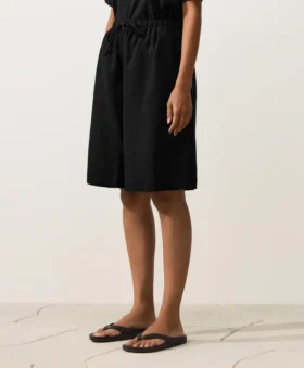 Pantalones cortos midi 100 % lino