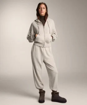 Pantalones de chándal de algodón de corte holgado