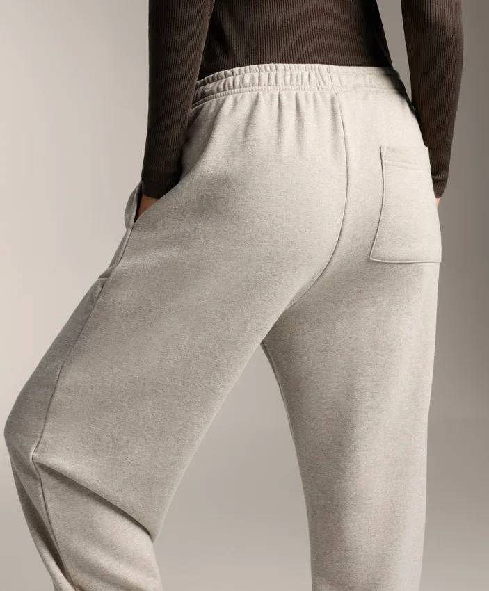 Pantalones de chándal de algodón de corte holgado Pantalones de chándal de algodón de corte holgado