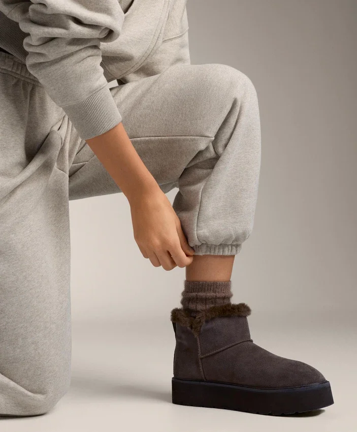 Pantalones de chándal de algodón de corte holgado Pantalones de chándal de algodón de corte holgado