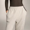 Pantalones de chándal de algodón de corte holgado Pantalones de chándal de algodón de corte holgado