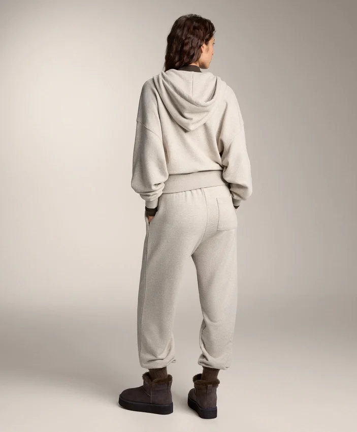 Chaqueta con capucha y mangas anchas de algodón Chaqueta con capucha y mangas anchas de algodón