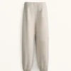 Pantalones de chándal de algodón de corte holgado Pantalones de chándal de algodón de corte holgado