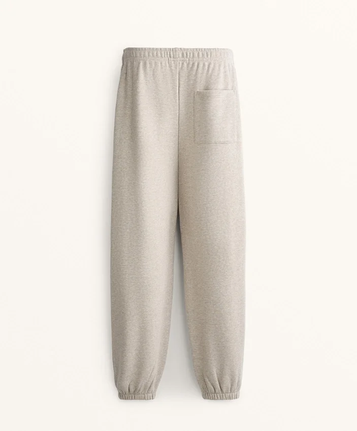 Pantalones de chándal de algodón de corte holgado Pantalones de chándal de algodón de corte holgado