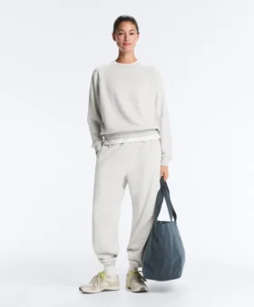 Pantalones de chándal de felpa de mezcla de algodón